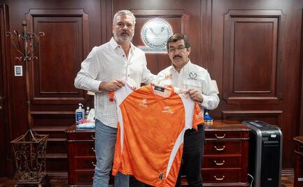 Rector de la UAT presenta al nuevo presidente del Club Correcaminos de la Liga de Expansión