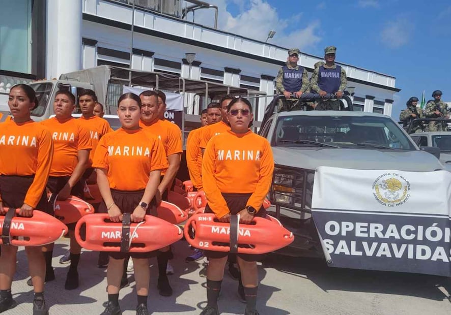 La Secretaría de Marina arrancó la “Operación Salvavidas Semana Santa 2026”. Foto: Especial
