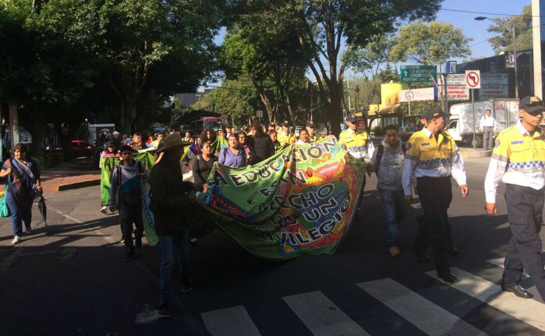De acuerdo con elementos de la SSPDF, el contingente es de 150 jóvenes. Foto: Astrid Rivera