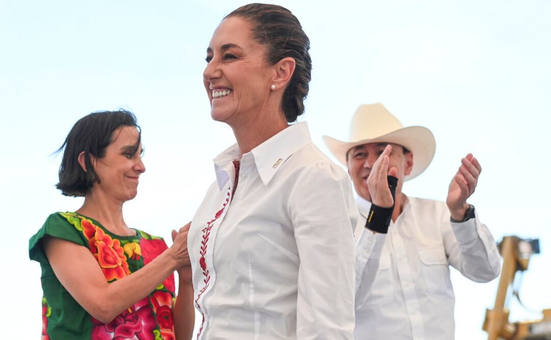 Claudia Sheinbaum, presidenta de México, en Sonora este 30 de marzo del 2025. Foto: Presidencia
