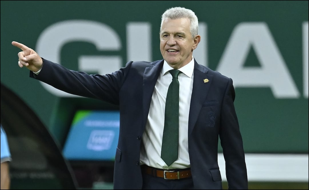 Javier Aguirre, durante el partido entre México y Corea del Sur. FOTO: Imago7