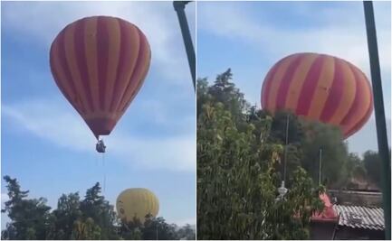 Se desploma globo aerostático; video muestra momento exacto de la caída del dirigible en San Martín de las Pirámides