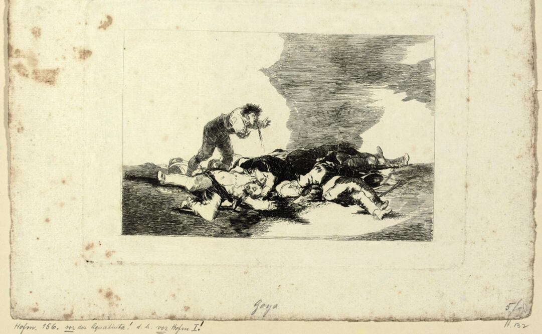 Pieza de Francisco de Goya que figuró en una subasta de Christie's. Foto: Archivo / EFE