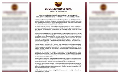 ACME sostiene que la presencia de su nombre, lonas o identificaciones no implica vínculo institucional. Fotos: Especiales.