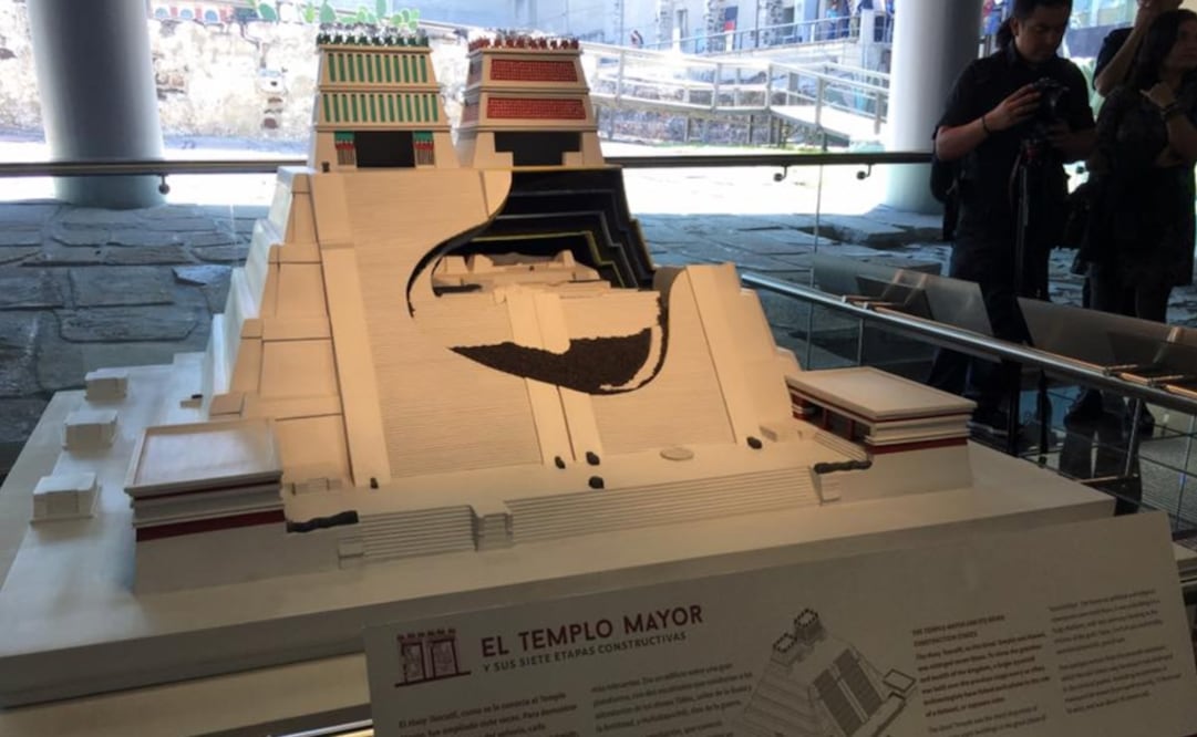 También se inauguró un nuevo vestíbulo en el Templo Mayor. Los visitantes podrán ver algunos de los vestigios hallados recientemente en la zona arqueológica. Foto: Abida Ventura / EL UNIVERSAL