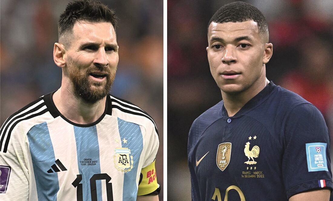 Argentina jugará contra Francia en la final de la Copa Mundial de Fútbol de Qatar 2022 en Doha el 18 de diciembre de 2022. Foto: Gabriel Bouys y Jewel Samad / AFP