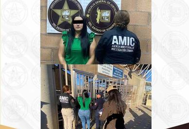 Fiscalía de Sonora detiene a mujer con orden de arresto en EU; es deportada para cumplir su condena