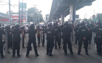 Al grito de "No fue un accidente, fue el Estado" protestan por desplome en L12 del Metro