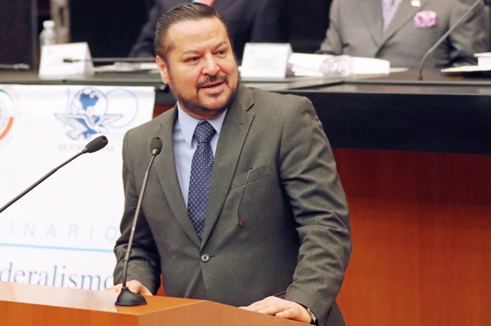 Fernando Herrera, líder de la bancada del PAN en la Cámara Alta (IVÁN STEPHENS. EL UNIVERSAL)