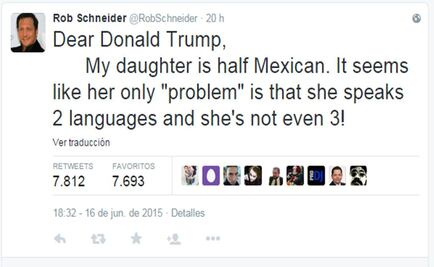 Rob Schneider defends Mexico from Donald Trump