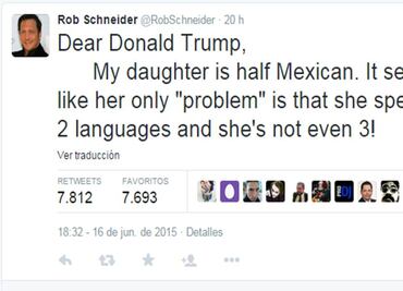 Rob Schneider defends Mexico from Donald Trump
