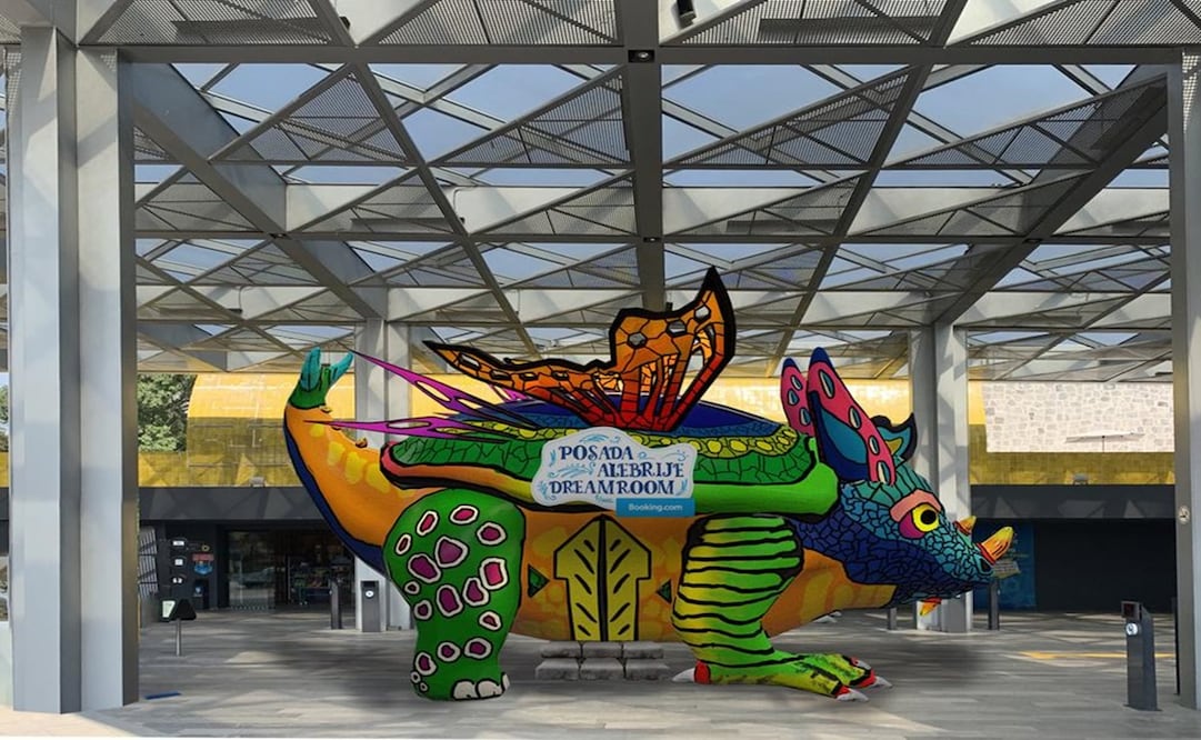 El alebrije es una artesanía mexicana de un animal zoomorfo hecho de cartón, madera o papel. Foto: Cortesía Booking.com 