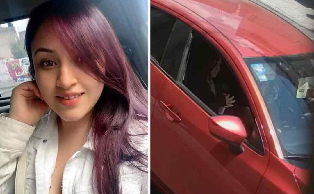Lesly Martínez Colín fue captada viajando en el auto de su exnovio antes de desaparecer. Foto: Especial/ Tomada de @Dafne148Mora