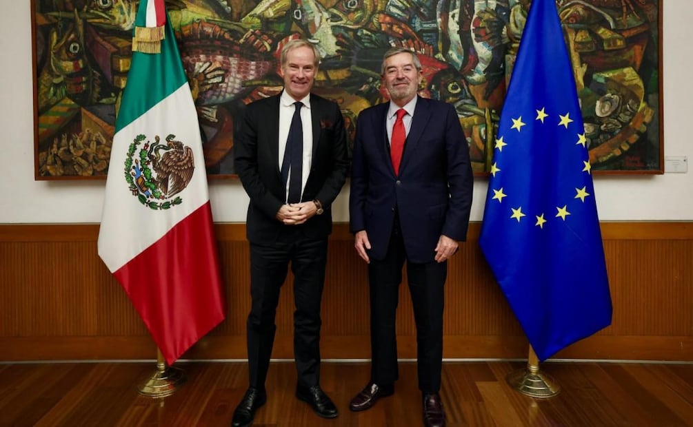 Canciller De la Fuente revisa Acuerdo Global Modernizado México-UE (22/01/2026). Foto: Especial