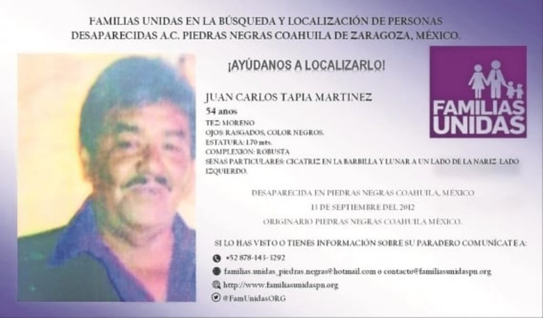 "Soy la madre, abuela y esposa de 11 desaparecidos"