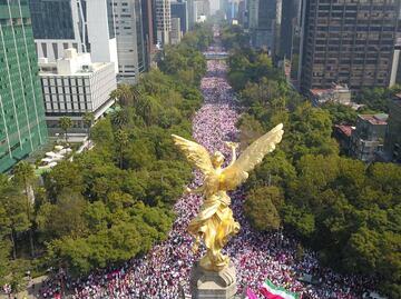 Así fue, minuto a minuto, la Marcha en defensa del INE