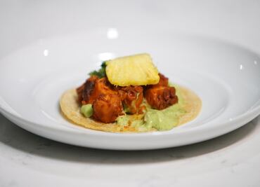 Tacos de pulpo al pastor