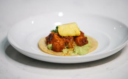 Tacos de pulpo al pastor