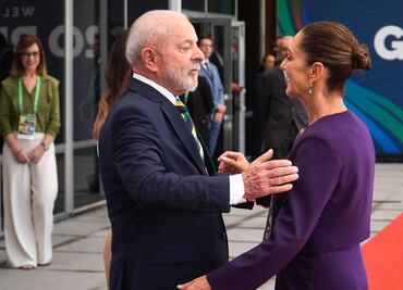 Sheinbaum llega a la Cumbre G20 en Río de Janeiro; es recibida por Lula da Silva