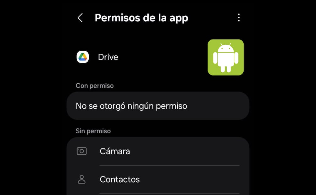 Activa y desactiva los permisos de tus apps para moderar los registros del celular. Foto: Captura de pantalla