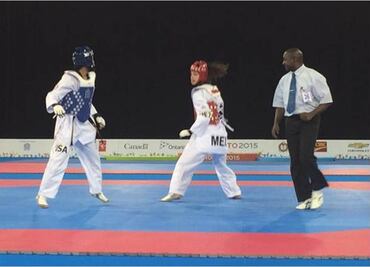 Mexicana Heredia se cuelga la plata en el TKD