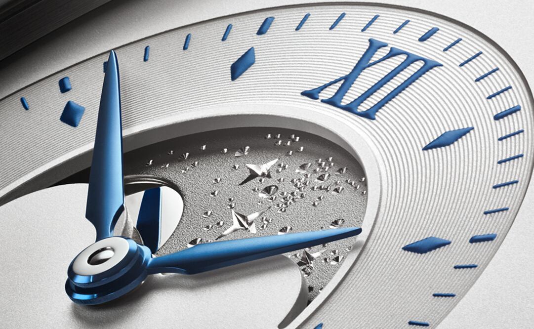 Grand Lange 1 Moon Phase "25th Anniversary". La primera serie de  A. Lange & Söhne con un disco de luna grabado a mano.