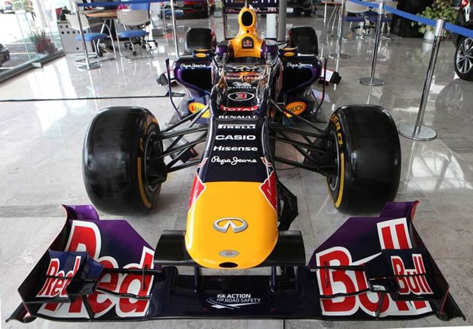 Para empezar a calentar motores de cara al <i>showrun</i> de Fórmula uno, que realizará Red Bull en el  Zócalo de la Ciudad de México