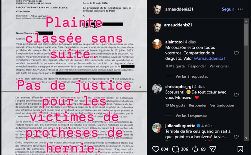Publicación de Arnaud Denis. Foto: Captura de pantalla