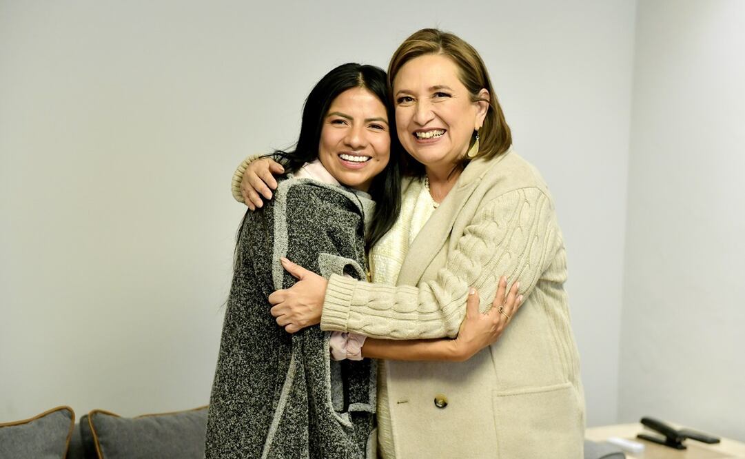 Indira Kempis y Xóchitl Gálvez. Foto: @alitomorenoc