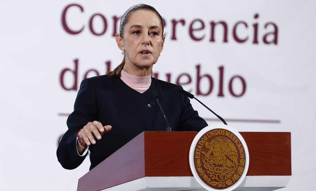 Claudia Sheinbaum, presidenta de México, durante la mañanera del 29 de octubre del 2025. Foto: Berenice Fregoso / EL UNIVERSAL.