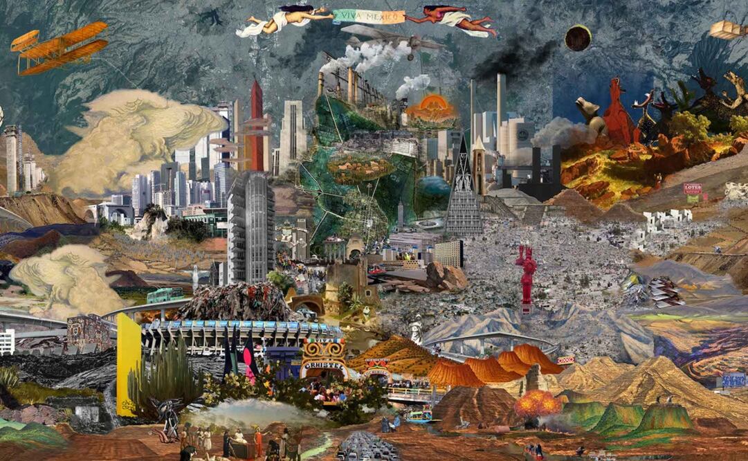 Lámina de Suma Estudio en la exposición "Ciudad (In) sostenible", que se exhibirá el Antiguo Colegio de San Ildefonso. Cortesía: Mextrópoli