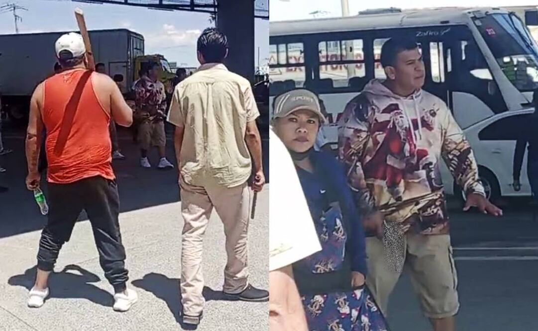 Comerciantes y vecinos se enfrentan con palos y arma de fuego en Tren Interurbano. Foto: Especial