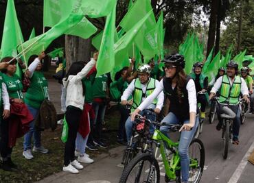 Con rodada, Mariana Boy concluye su campaña por la CDMX