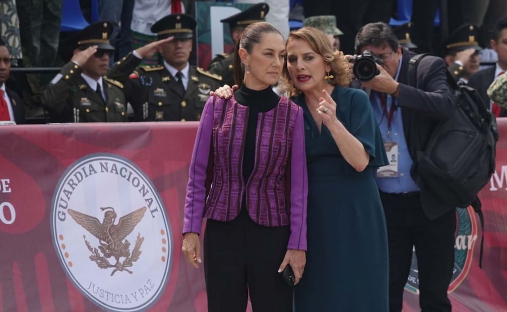 Claudia Sheinbaum Pardo y Beatriz Gutiérrez Müller en una fotografía del pasado 16 de septiembre de 2024. Foto: Graciela López/Cuartoscuro