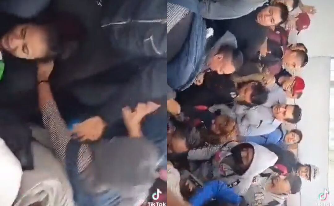 Un grupo de personas se cayó en uno de los pasillos y los demás usuarios en lugar de detenerse continúan con su marcha. Foto: Captura de video