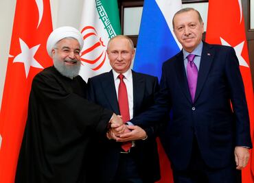 En reunión con Erdogan y Rohani, Putin ve oportunidad para paz en Siria