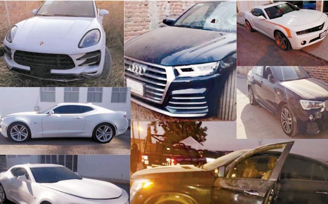 Entre los 221 autos que se han incautado a El Marro se encuentran tres Camaros y una Porsche Cayenne / Foto: Especial