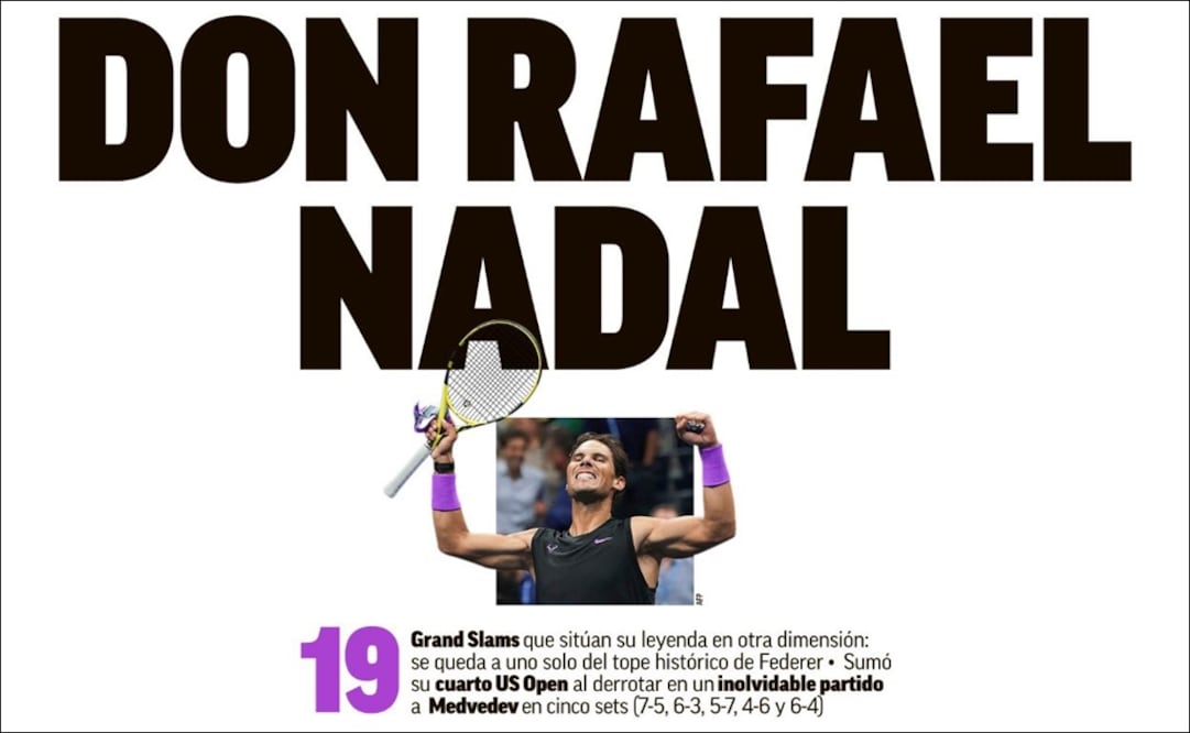 Portadas con Rafael Nadal. Foto: Twitter