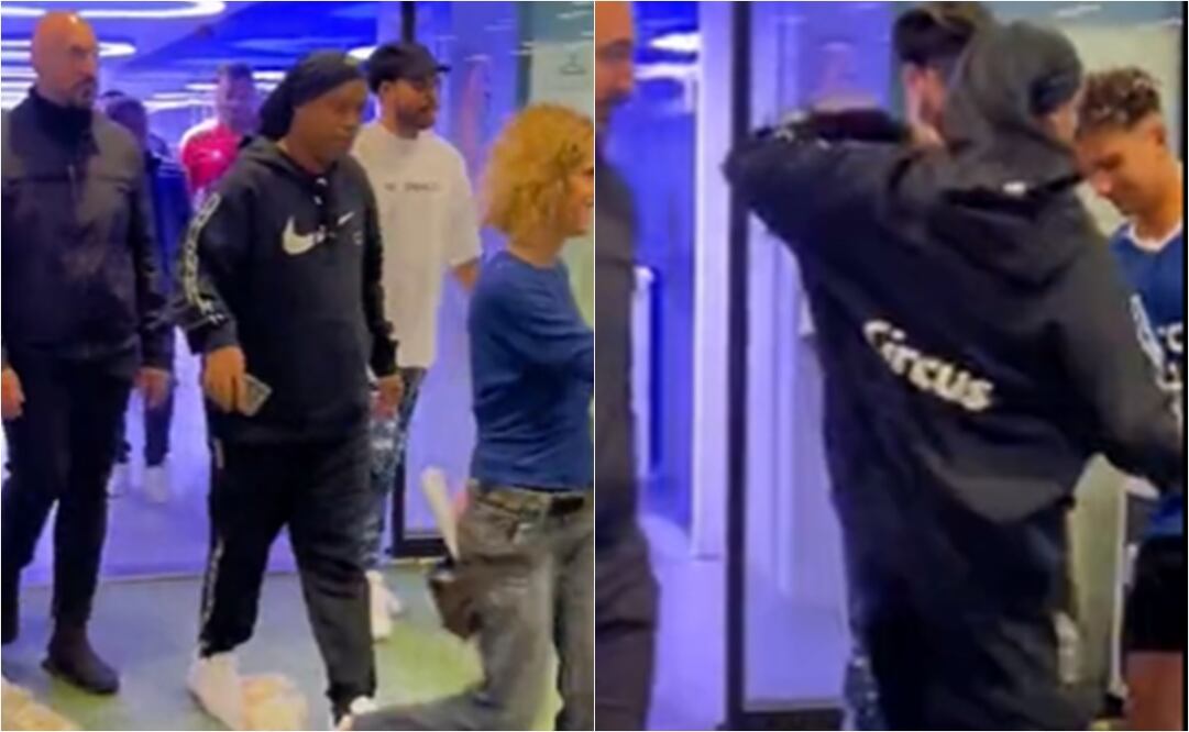 VIDEO: Ronaldinho explota contra fan que le hizo túnel ¡Soltó una patada! / FOTO: ESPECIAL