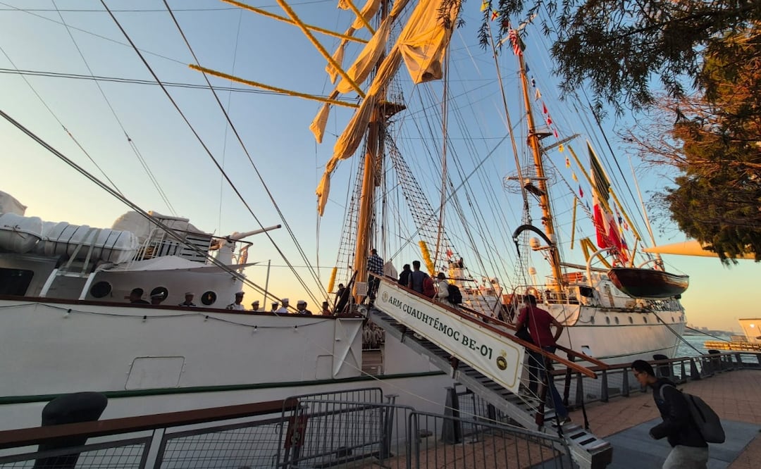 Buque Escuela Cuauhtémoc regresa a Salina Cruz, Oaxaca, para ser reparado. Foto: Especial