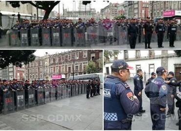 Blindan el Centro Histórico; circulación es normal