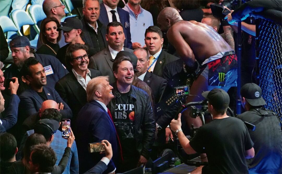 Donald Trump en un evento de la
UFC en Nueva York. Foto: Evan Vucci | AP