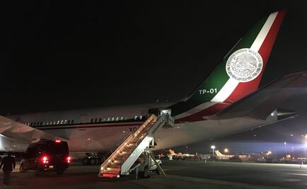 Avión presidencial registra falla; EPN regresa a México en otro vuelo
