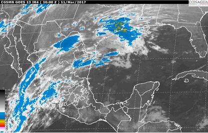 Se pronostican lluvias y caída de granizo en la mayor parte del país