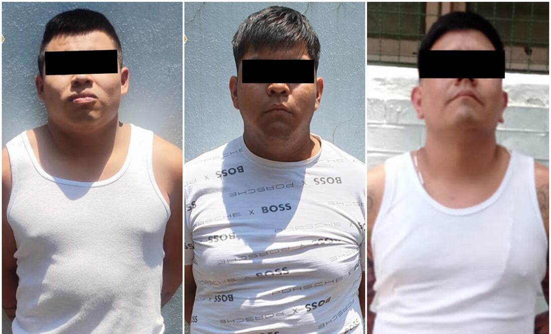 Los detenidos mencionaron que pertenecían a una célula delictiva que opera en la zona. Foto:Especial