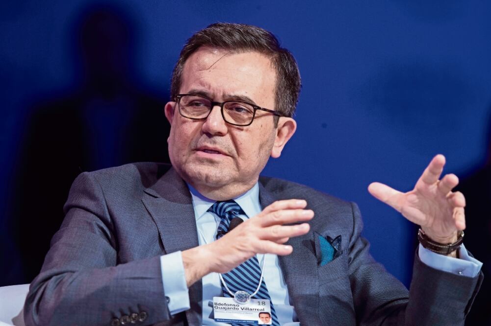 Ildefonso Guajardo, secretario de Economía, en el Foro Económico Mundial sobre América Latina en Sao Paulo. (SEBASTIÃO MOREIRA. EFE)
