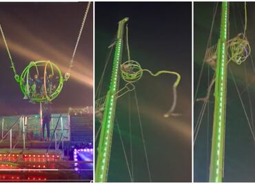 VIDEO ¡Tragedia en las alturas! Juego mecánico se desprende con dos pasajeros a bordo en Londres