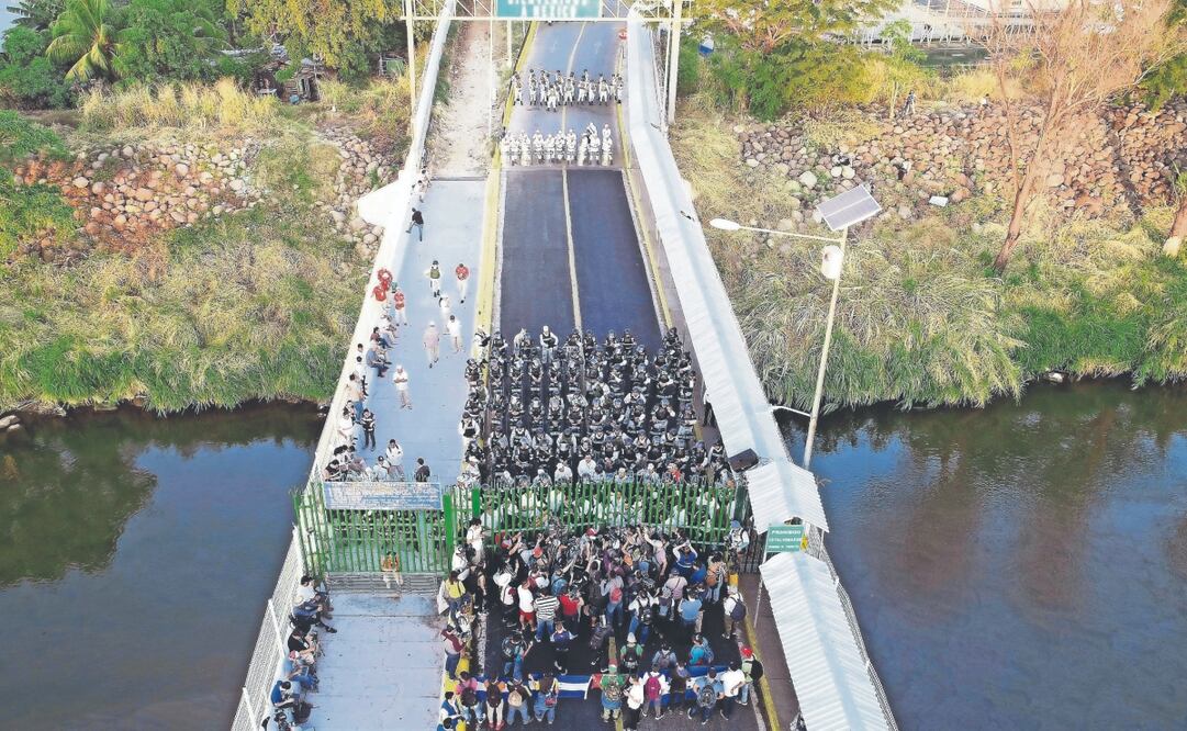 Grupos de personas originarias de China, India, Egipto, Afganistán, Bangladés y Uzbekistán han incrementado su ingreso ilegal a México por la frontera sur con Guatemala. Archivo El Universal