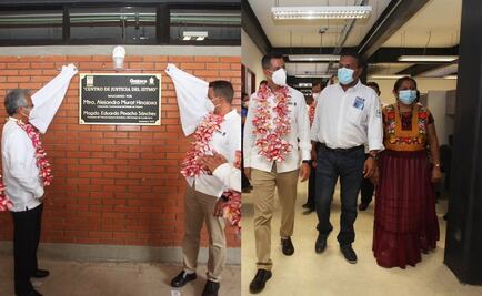 Murat inaugura Centro de Justicia del Istmo: concentra 4 instituciones del Poder Judicial