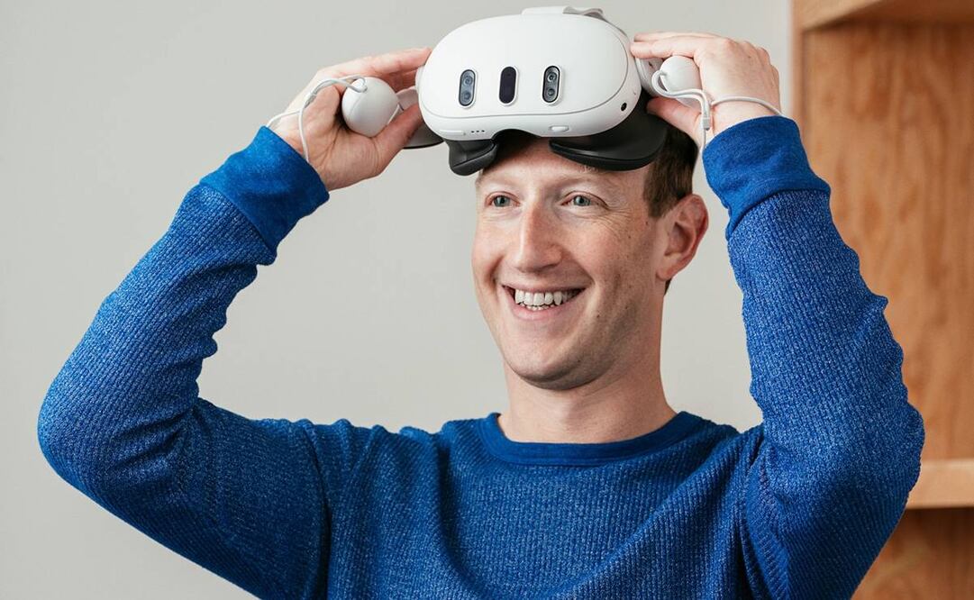 El Director Ejecutivo de Meta, Marck Zuckerberg, usa otro sistema, mas de realidad aumentada, de nombre Meta Quest. Foto: Facebook @zuck